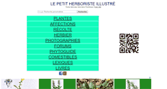 Desktop Screenshot of lepetitherboriste.net